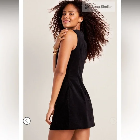 Francesca's Collections Suzanne corduroy button up mini dress - Picture 7 of 7